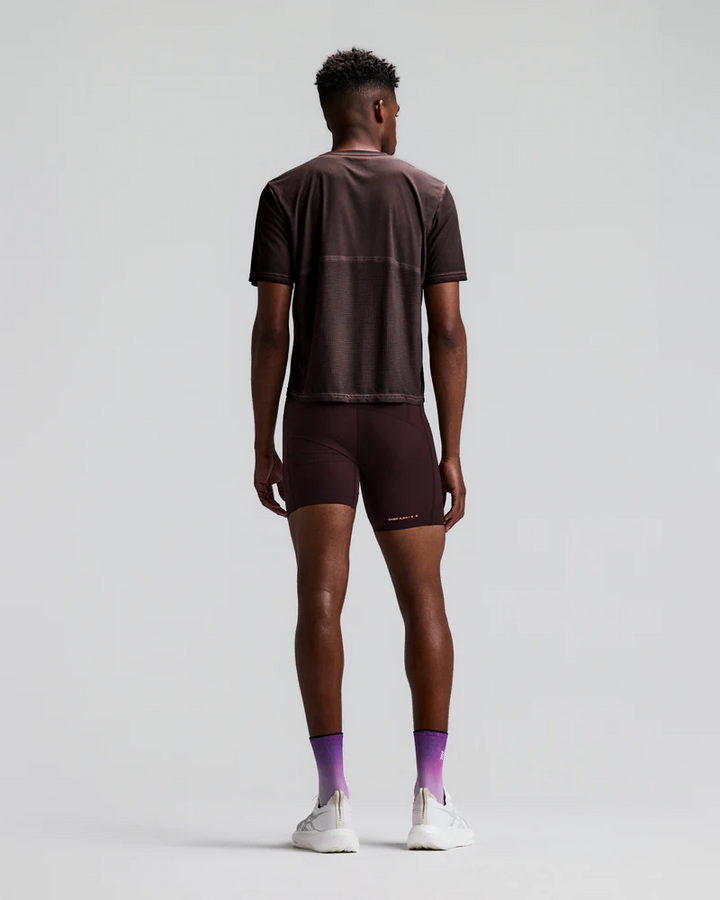 Bandit Men's FrioSoft Perforated Box Tee - Micro Geo Gradient - Espresso - AW26