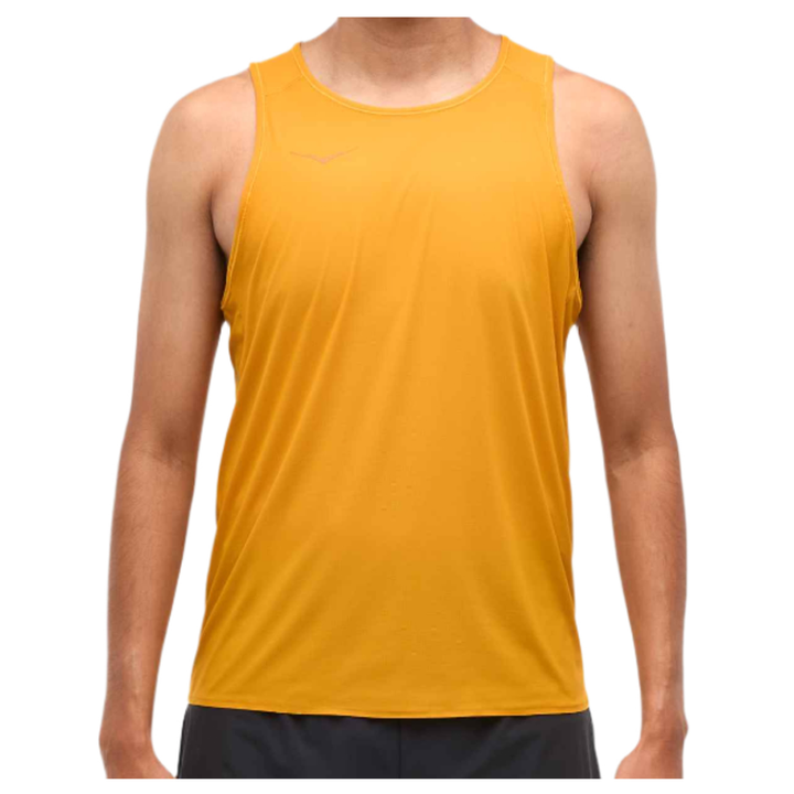 Hoka Mens Airolite Run Tank - Varsity Yellow