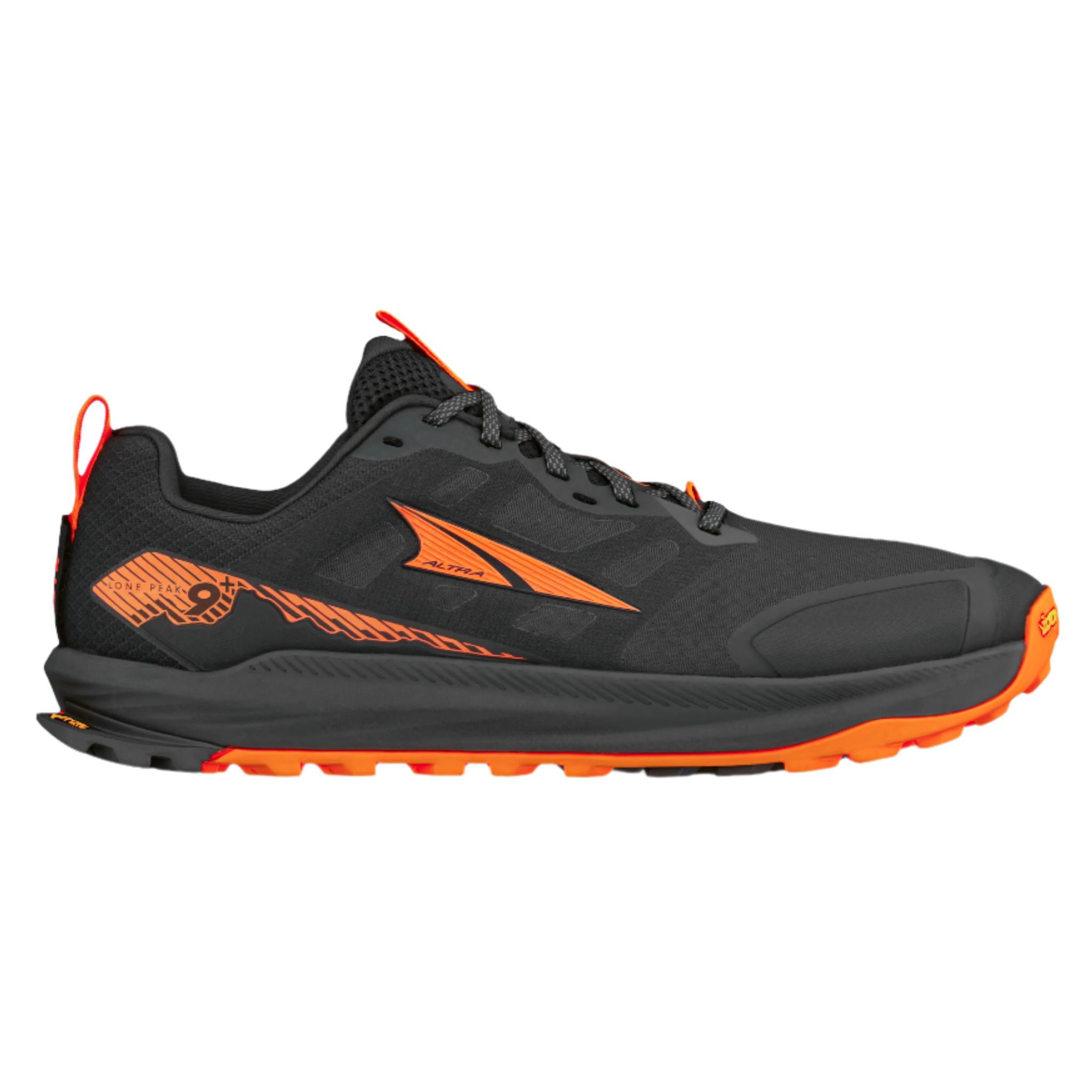 Altra Mens Lone Peak 9+ - Black/Orange - Trail - SS25