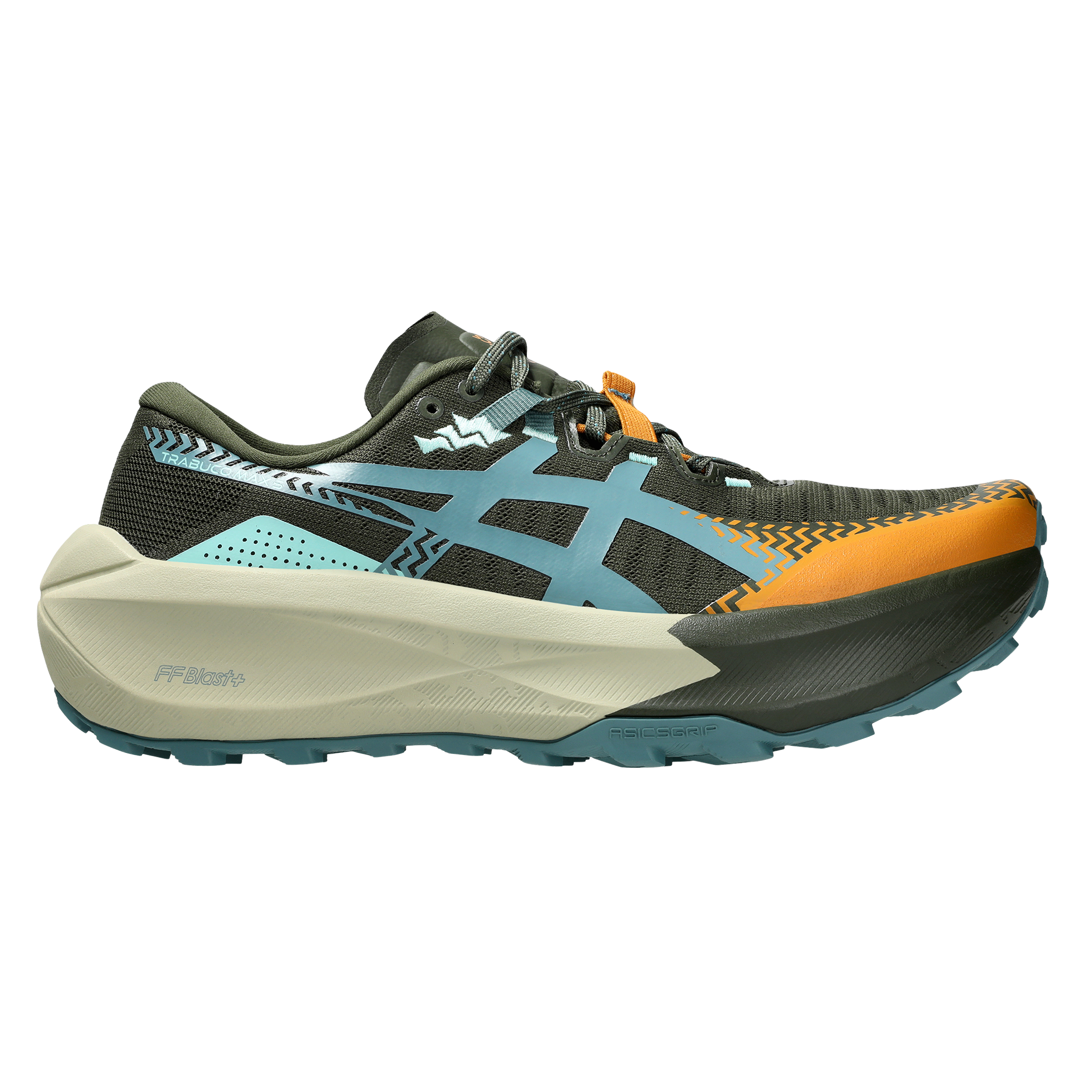 Asics Mens Trabuco Max 5 - Vintage Khaki/Foggy Teal - Trail - AW26