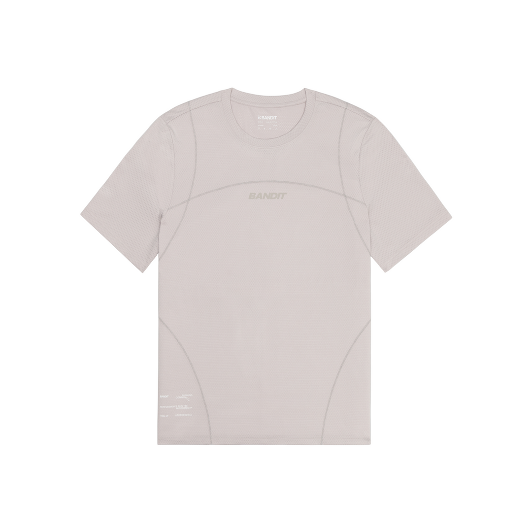 Bandit Mens Micromesh Reflecto Stitch Run Tee - Ash - SS26