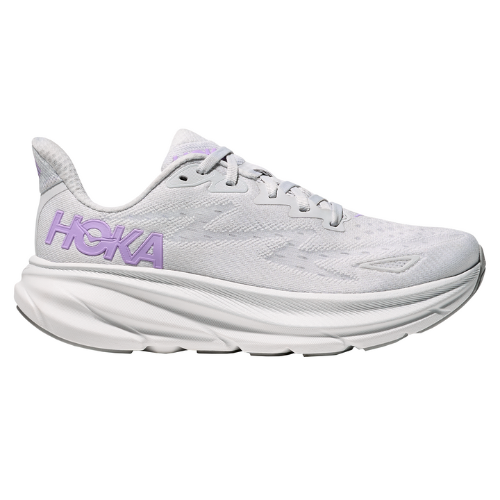 Hoka Womens Clifton 9 - Cosmic Grey/Aster Flower - Neutral - SS25