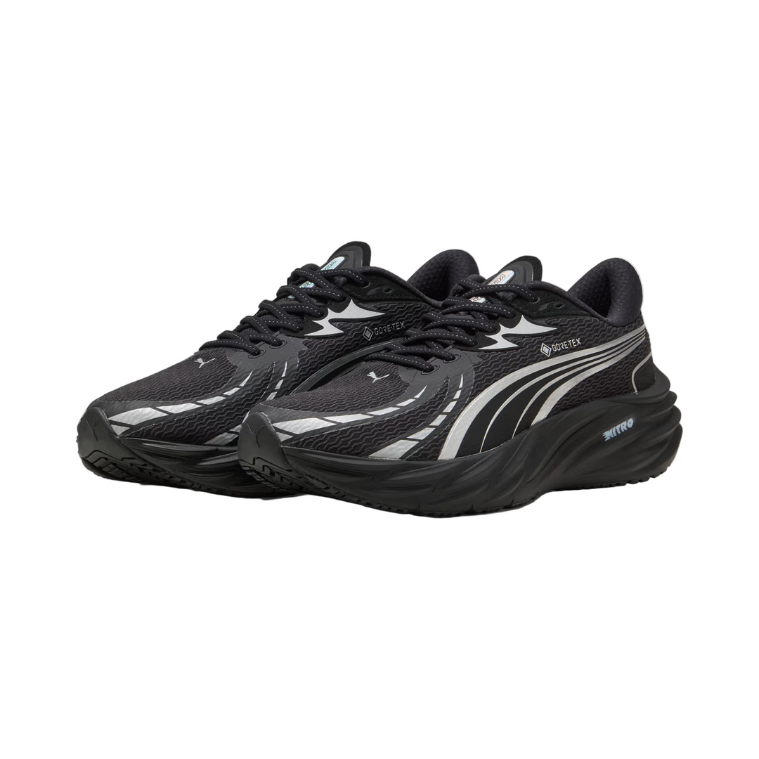Puma Herren Velocity NITRO 4 GTX - Puma Schwarz/Puma Silber - Neutral - AW25