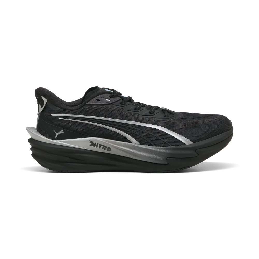 Puma Mens Deviate NITRO 4 Brightstride - Puma Black/Puma Silver - Neutral - AW26