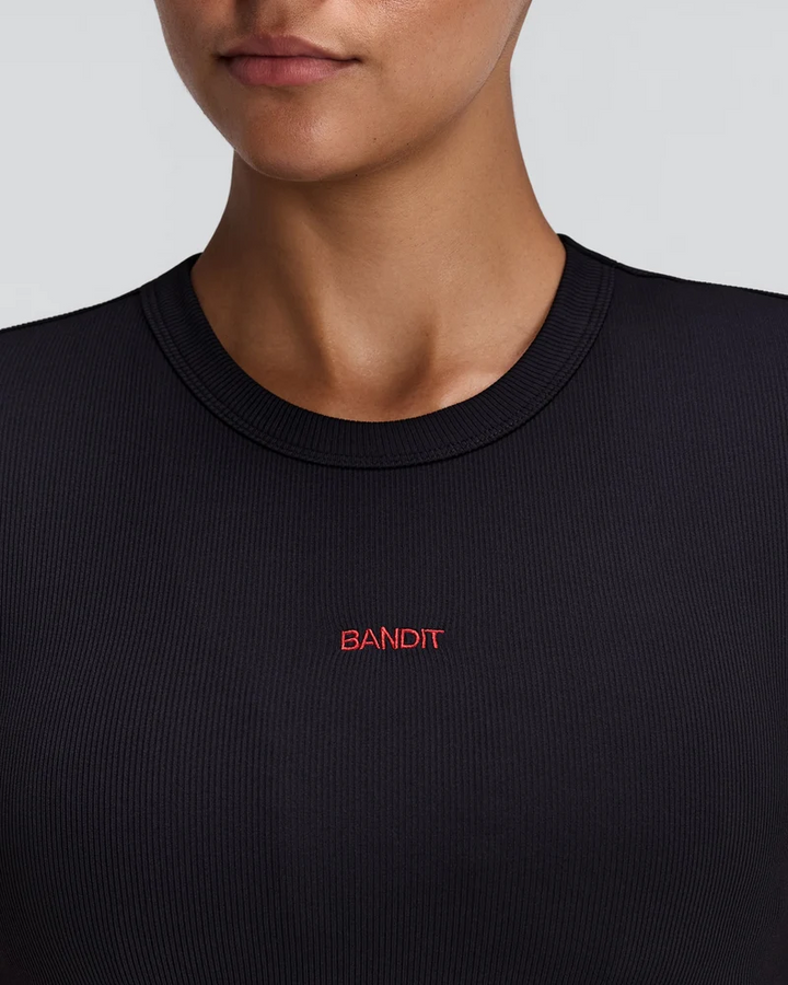 Bandit Womens Vituccia Cropped Performance Tee - Black - AW26