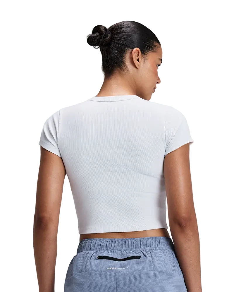 Bandit Womens Vituccia Cropped Performance Tee - White - AW26