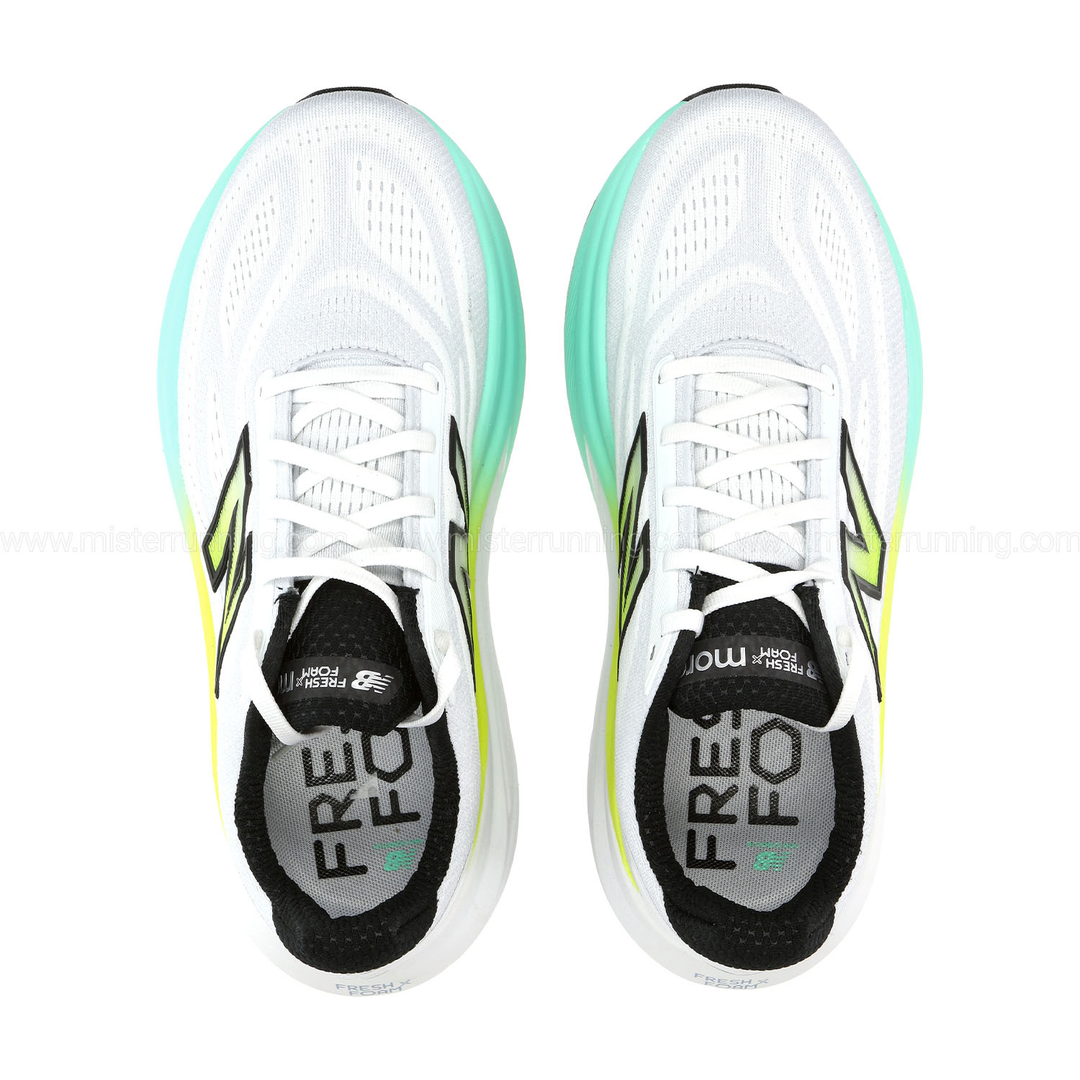 New Balance Mens Fresh Foam X More v6 - White/Bright Mint - Neutral - AW26