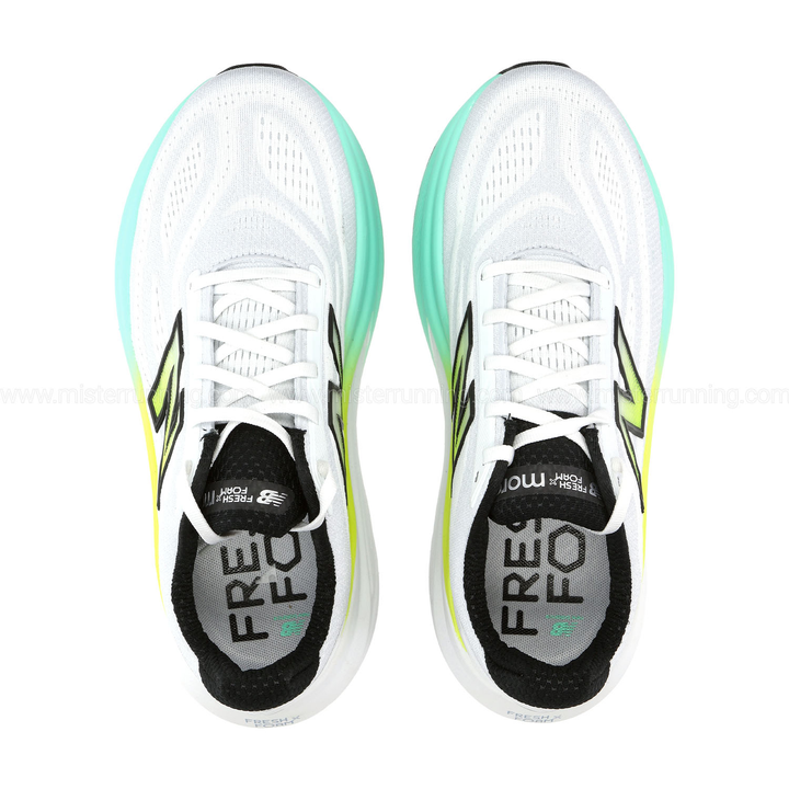 New Balance Mens Fresh Foam X More v6 - White/Bright Mint - Neutral - AW26