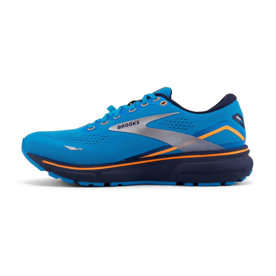 Brooks Mens Ghost 15 GTX - Blue/Peacoat/Orange - Neutral