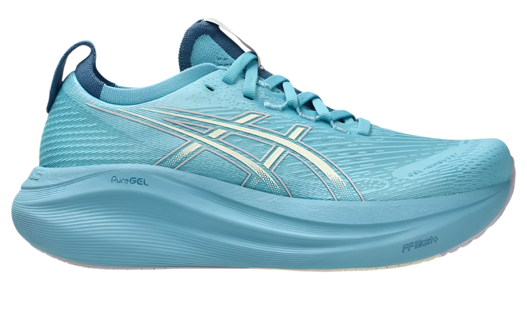 Asics Womens Gel Nimbus 27 - Stillwater/Cream - Neutral - AW25