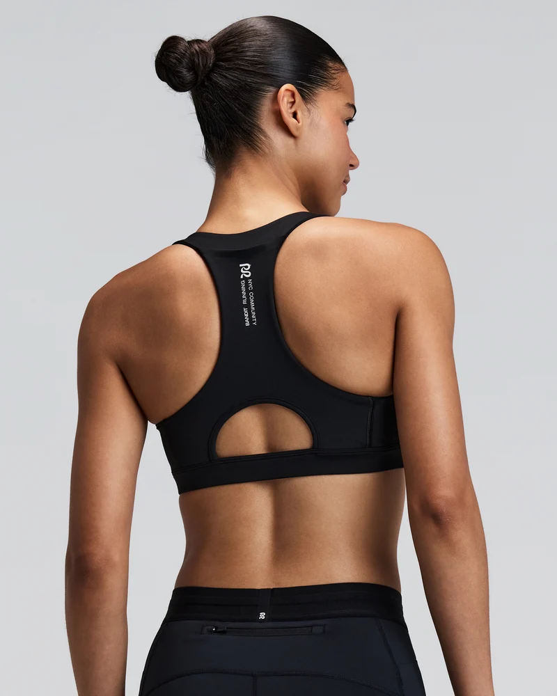 Bandit Womens Stamina Scoop Neck Run Bra - Black - AW26