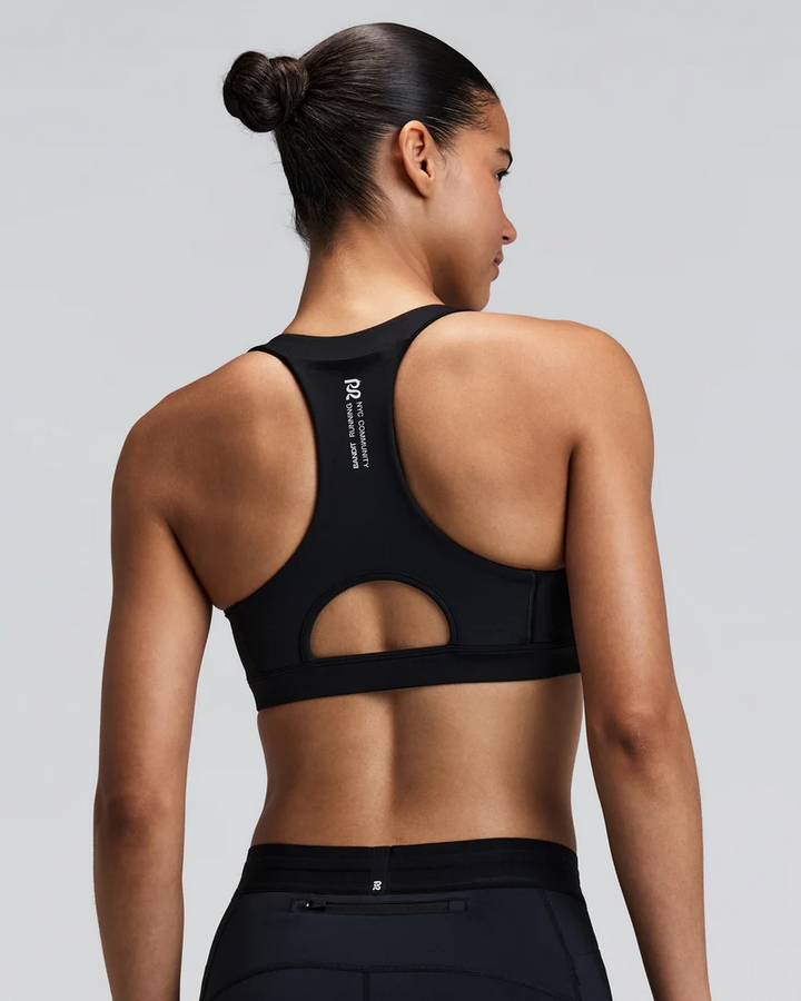 Bandit Womens Stamina Scoop Neck Run Bra - Black - AW26
