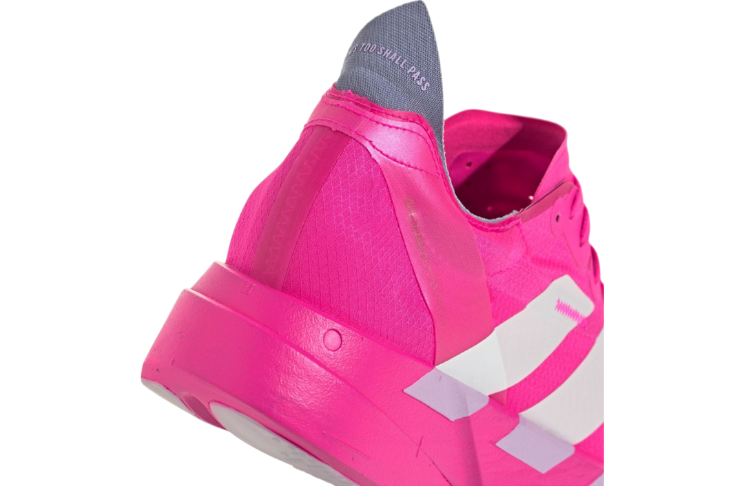 Adidas Mens Adizero Adios Pro 4 - Shock Pink/Zero Metallic/Aurora Plum - Neutral - AW25