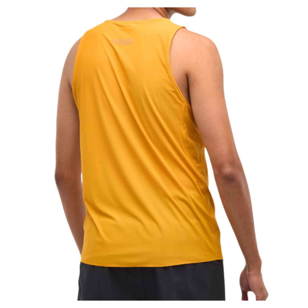 Hoka Mens Airolite Run Tank - Varsity Yellow