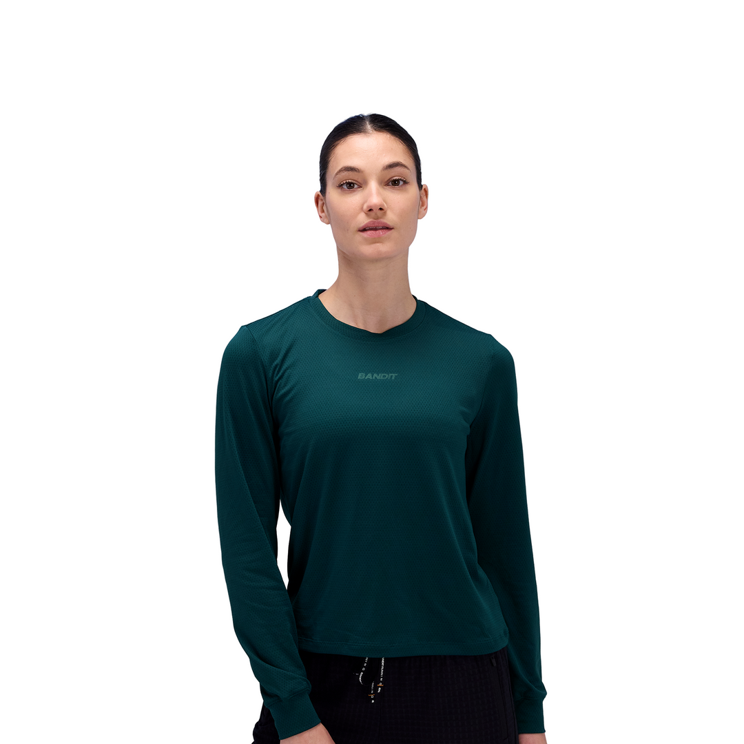 Bandit Womens Long Sleeve Micromesh Tee - Storm - SS26