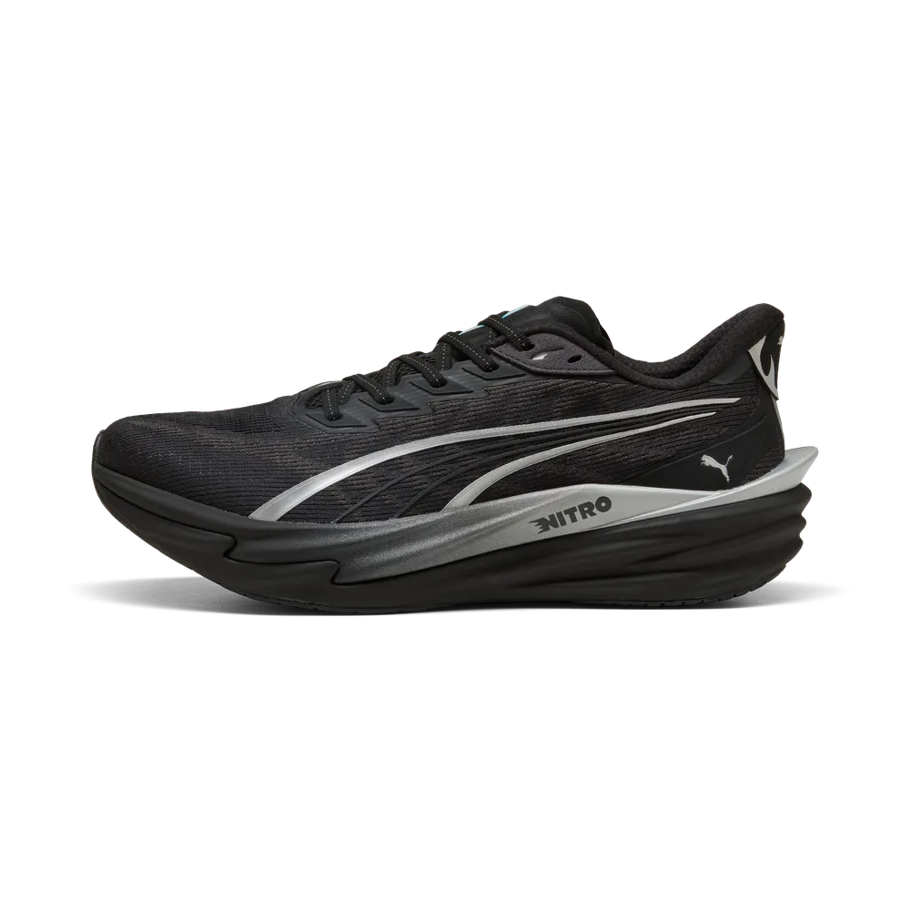 Puma Mens Deviate NITRO 4 Brightstride - Puma Black/Puma Silver - Neutral - AW26