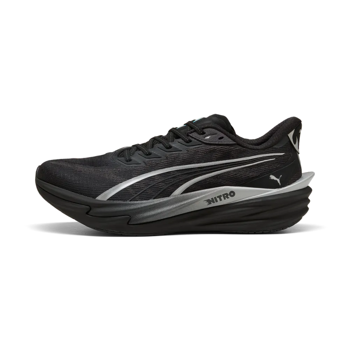 Puma Mens Deviate NITRO 4 Brightstride - Puma Black/Puma Silver - Neutral - AW26