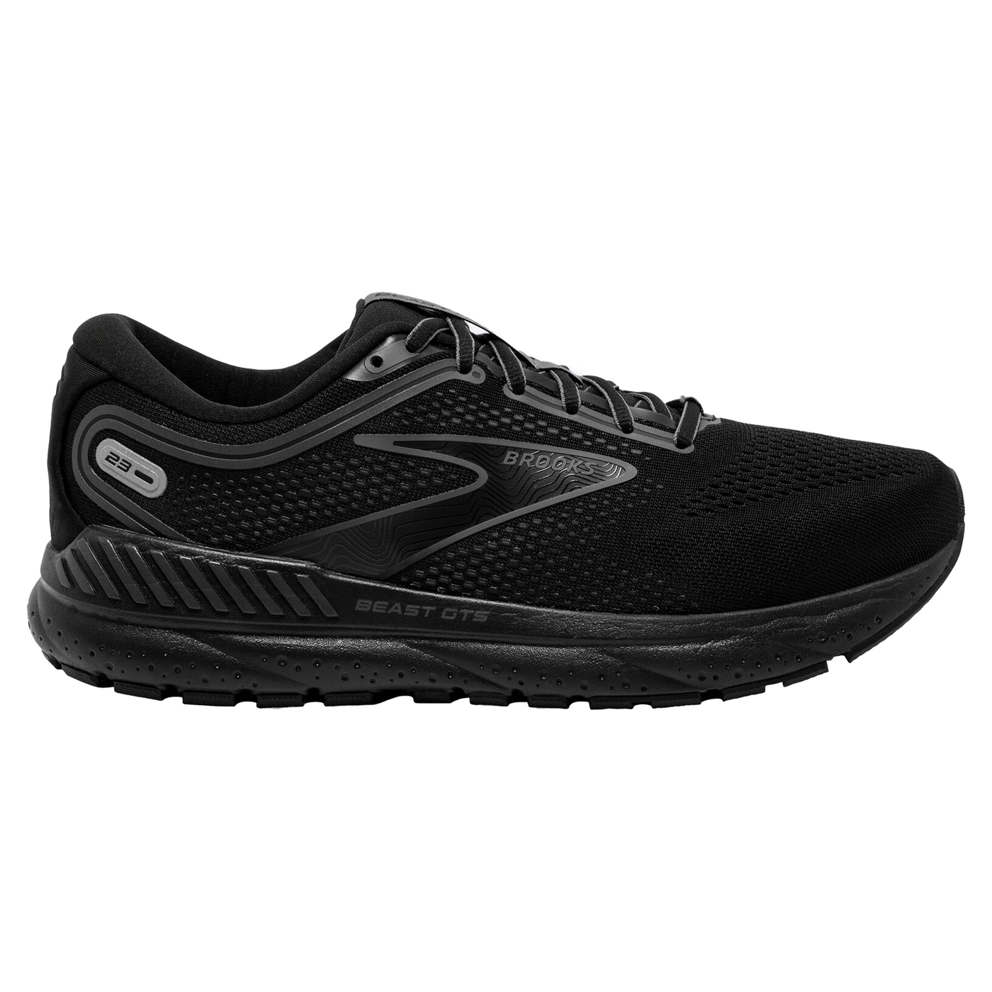 Brooks Mens Beast 23 GTS - Black/Gunmetal - Stability