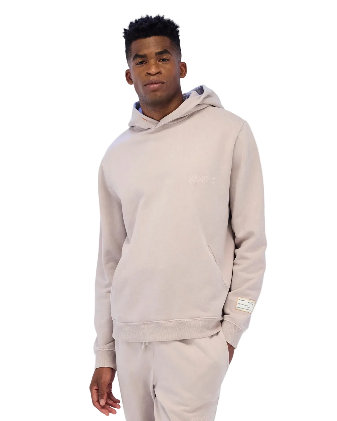 Bandit Unisex-Kapuzenpullover aus klassischer Baumwolle – Ash – SS26