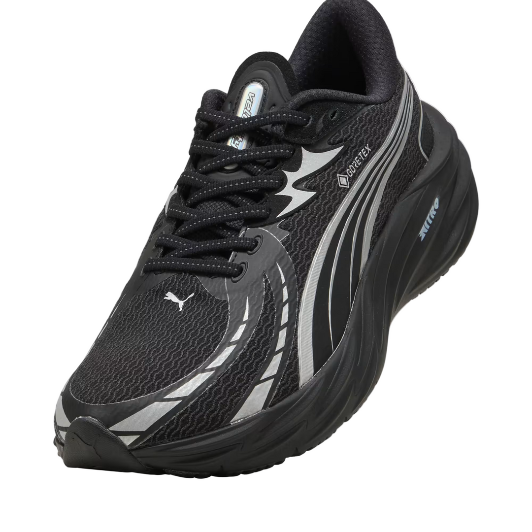 Puma Herren Velocity NITRO 4 GTX - Puma Schwarz/Puma Silber - Neutral - AW25