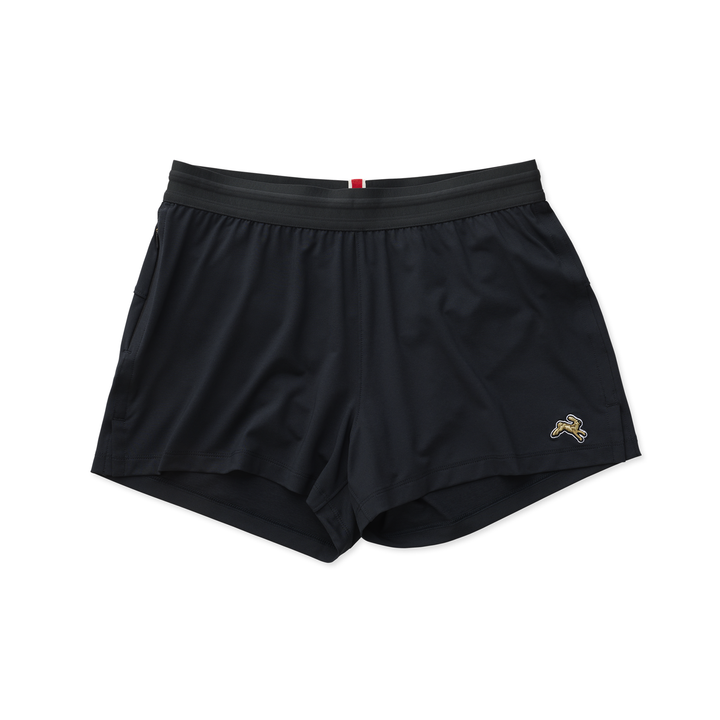 Tracksmith Womens Session Shorts - Black - AW25