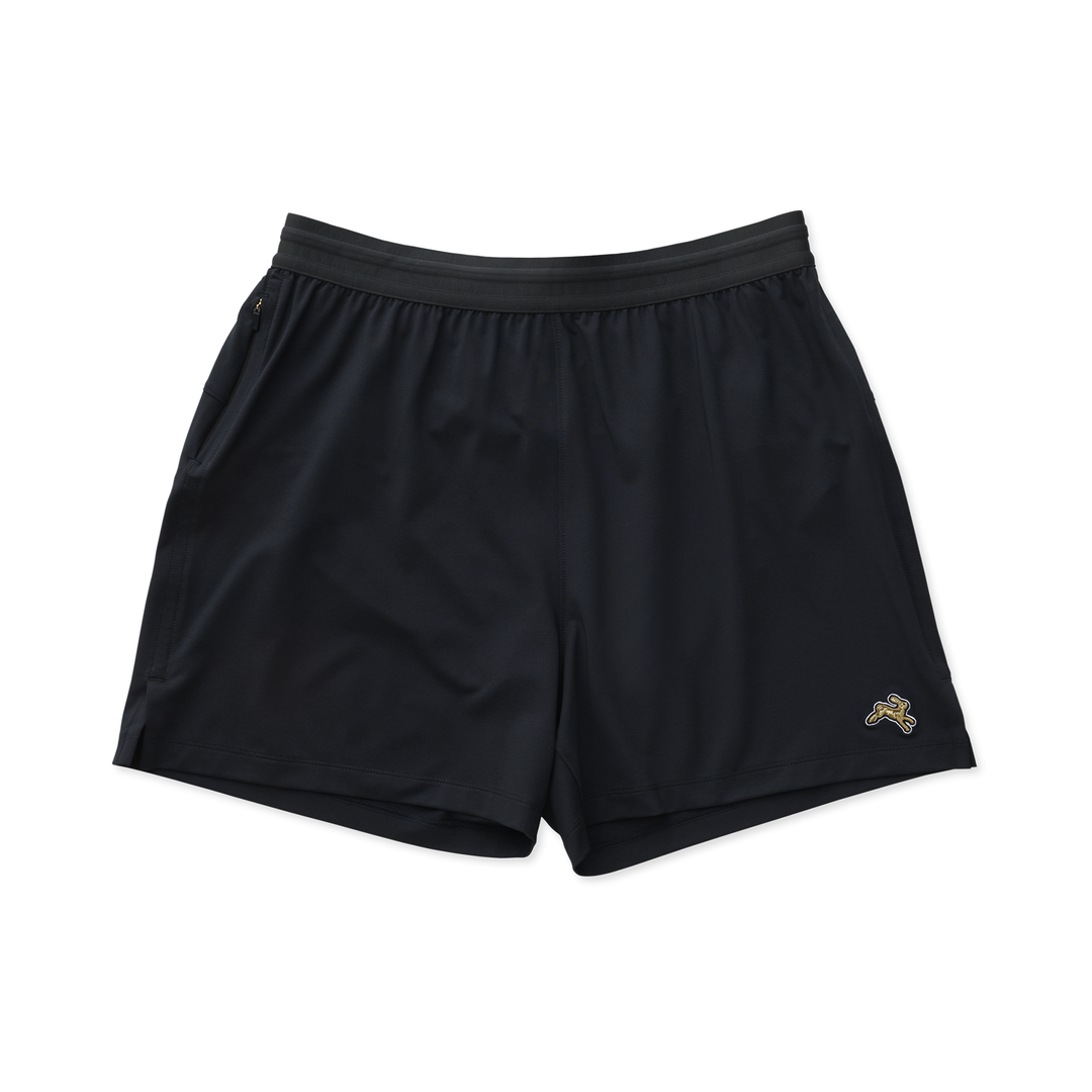 Tracksmith Mens Session Shorts - Black - AW25