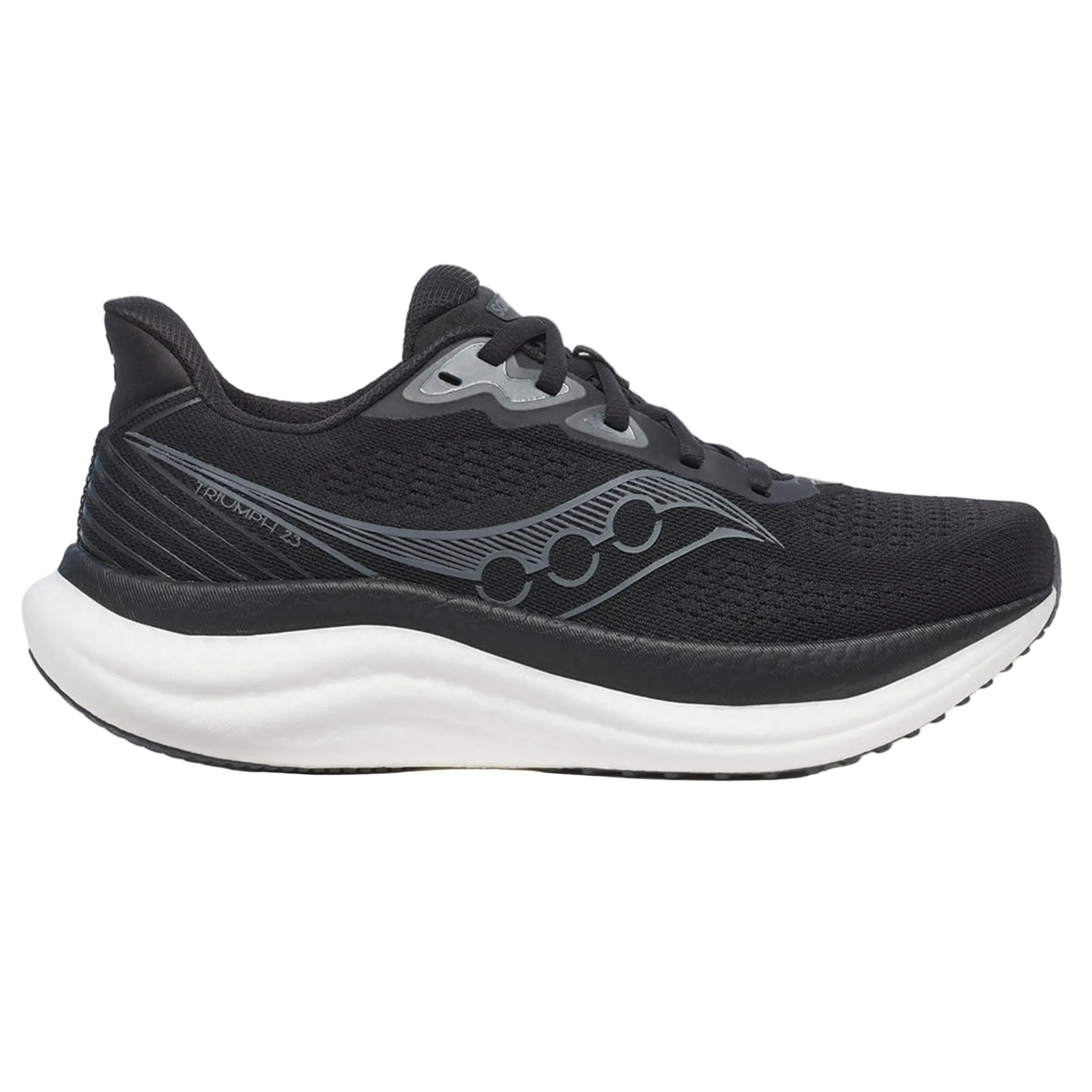 Saucony Mens Triumph 23 - Black/White - Neutral - SS26