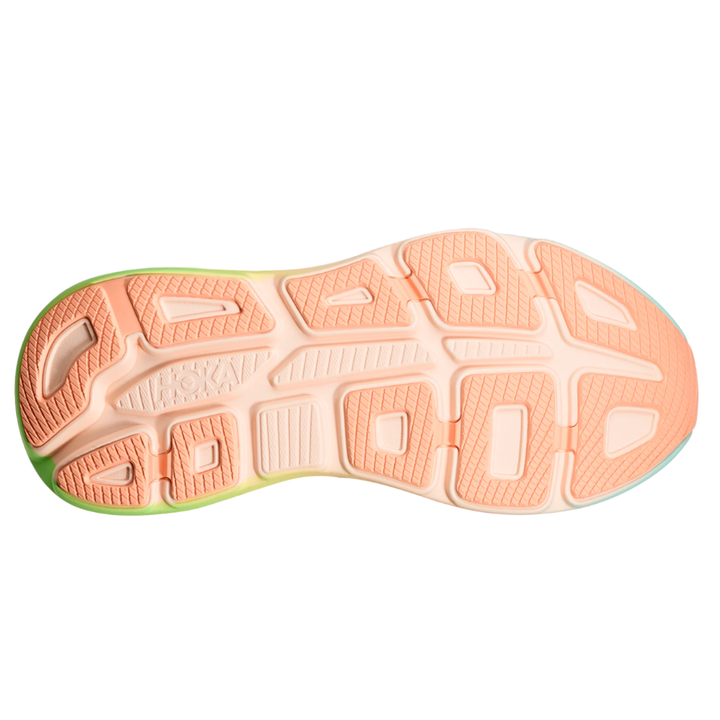 Hoka Mens Bondi 9 - Frost/Pale Tangerine - Neutral - SS25