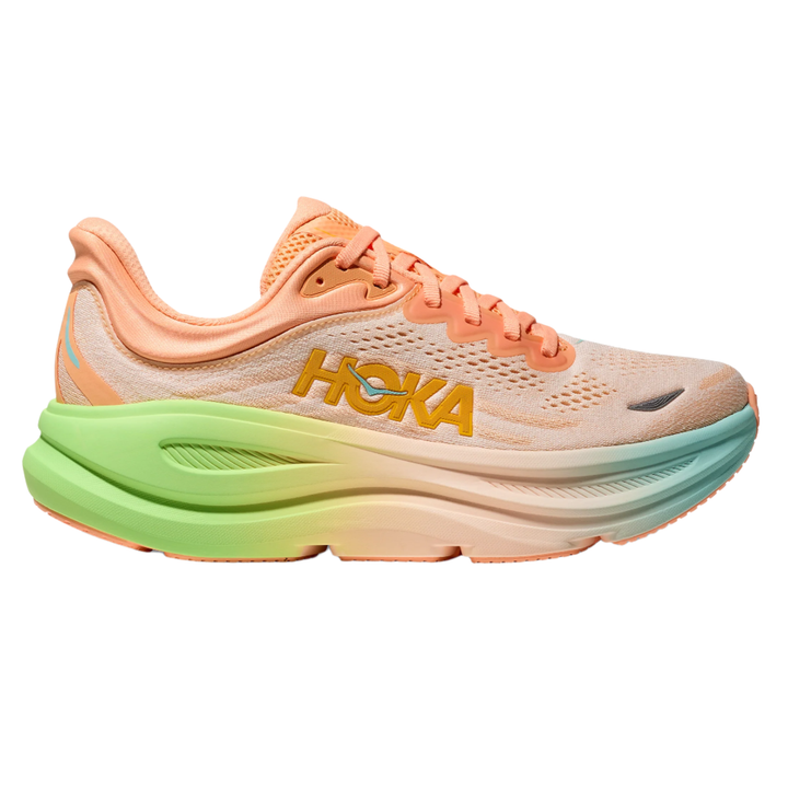 Hoka Womens Bondi 9 - Frost/Pale Tangerine - Neutral - SS25