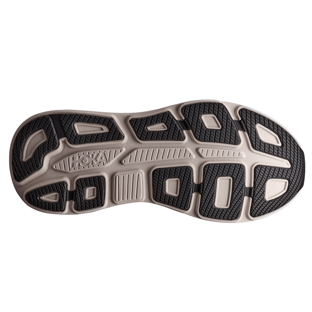 Hoka Mens Bondi 9 - Black/River Rock Grey - Neutral - AW26
