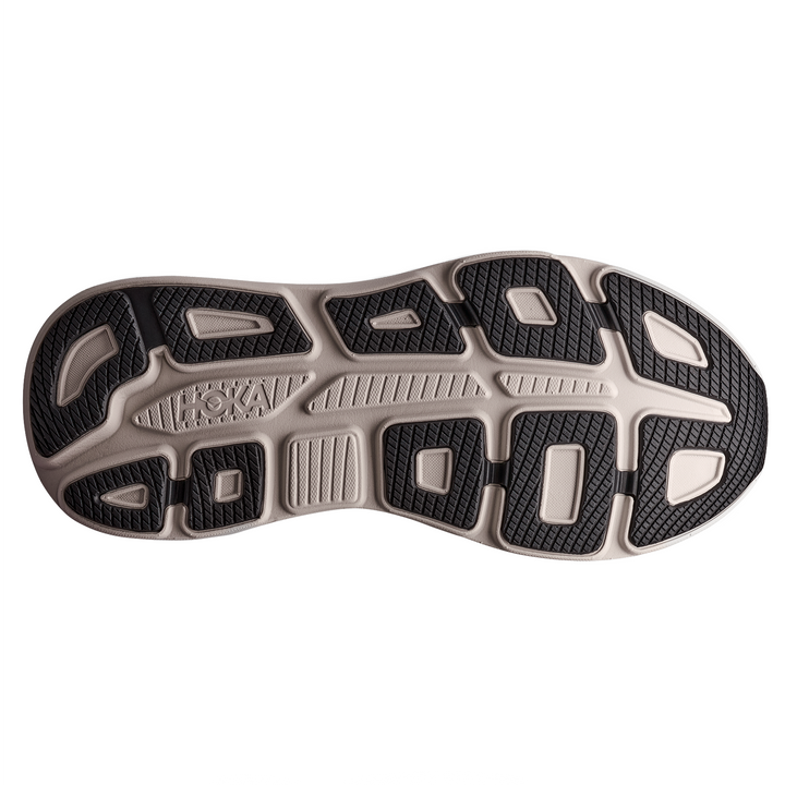 Hoka Mens Bondi 9 - Black/River Rock Grey - Neutral - AW26