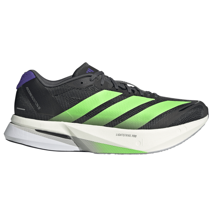 Adidas Mens Adizero Boston 13 - Core Black/Lime Burst/Energy Ink - Neutral - SS26