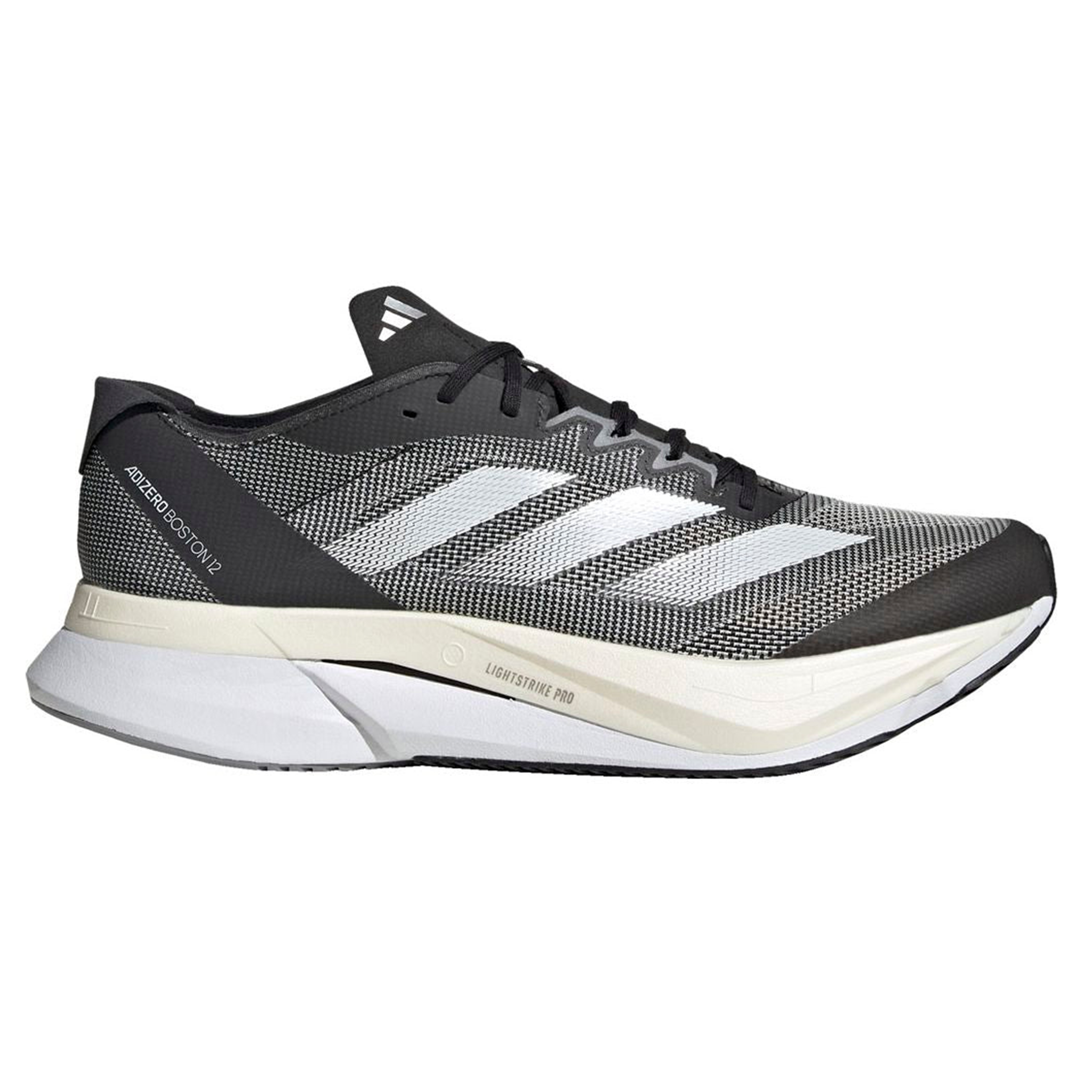 Adidas Mens Adizero Boston 12 - Core Black/Cloud White/Carbon - Neutral
