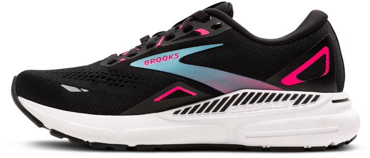 Brooks Womens Adrenaline GTS 23 GTX - Black/Knockout Pink/Aqua - Stability