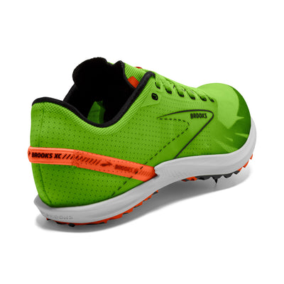 Brooks Draft XC - Green Gecko/Red Orange/White