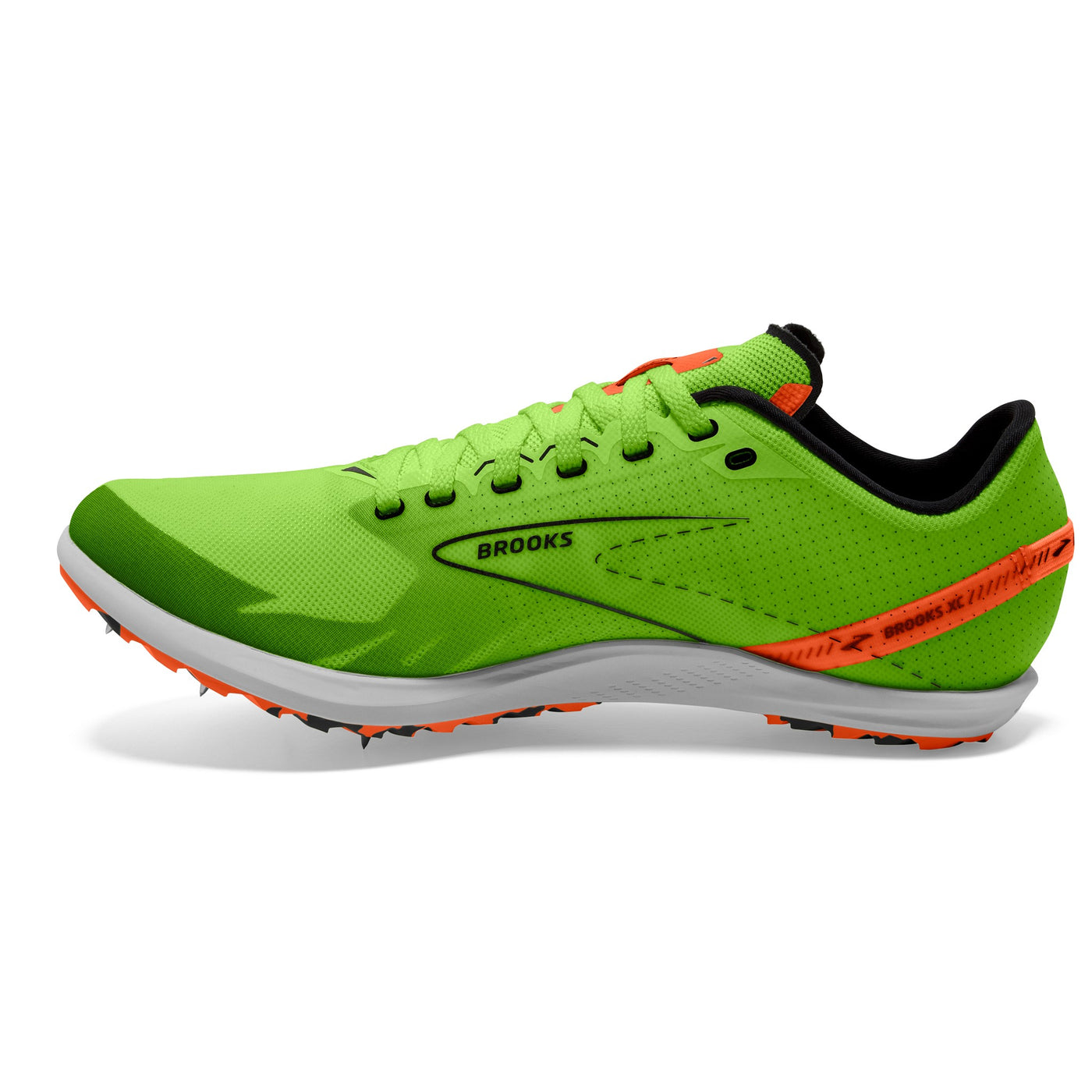 Brooks Draft XC - Green Gecko/Red Orange/White