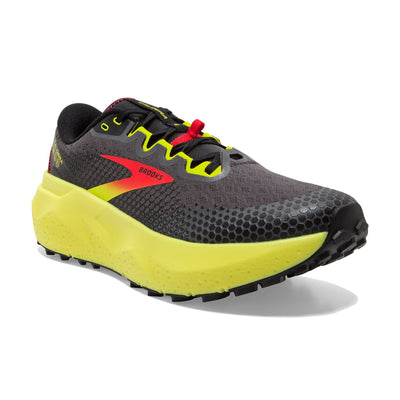 Brooks Mens Caldera 6 - Black/Fiery Red/Blazing Yellow - Trail