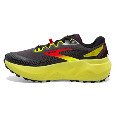 Brooks Mens Caldera 6 - Black/Fiery Red/Blazing Yellow - Trail