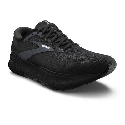 Brooks Womens Ghost Max - Black/Black/Ebony Wide - D Width- Neutral