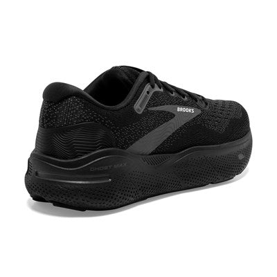 Brooks Womens Ghost Max Wide - D Width - Black/Black/Ebony - Neutral