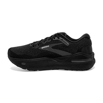 Brooks Womens Ghost Max Wide - D Width - Black/Black/Ebony - Neutral