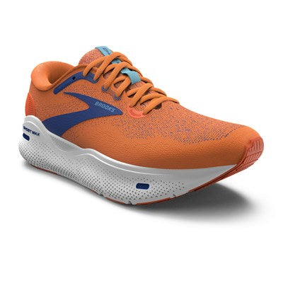 Brooks Mens Ghost Max - Red Orange/Black/Surf the Web - Neutral