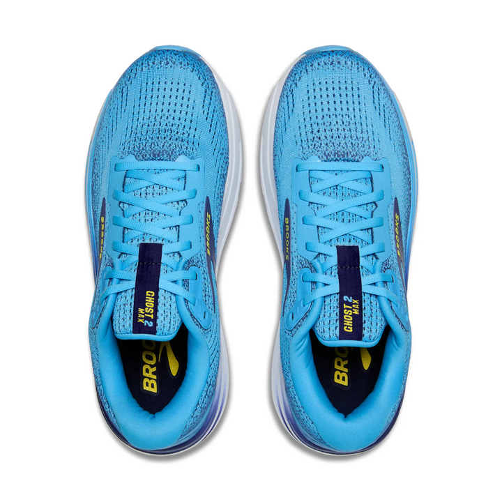 Brooks Mens Ghost Max 2 - Bonnie Blue/Blue Ribbon/Yellow - Neutral
