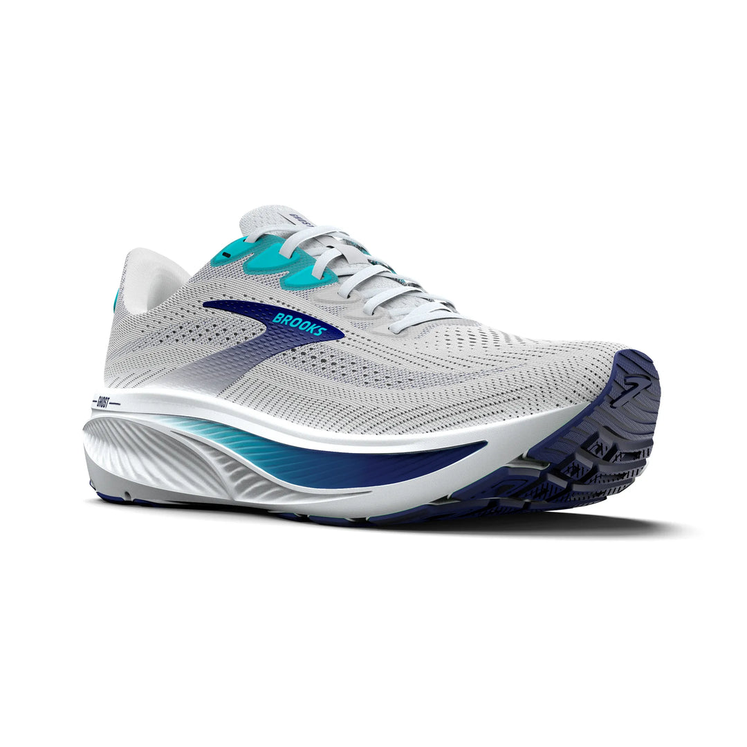 Brooks Mens Ghost 17 - White/Beacon Blue/Ipanema - Neutral - SS26