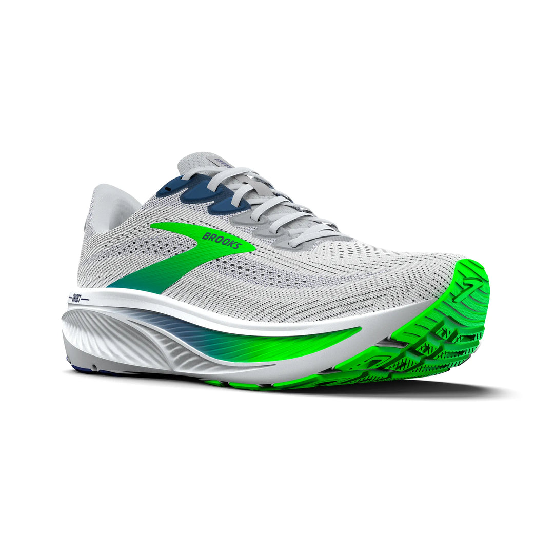 Brooks Mens Ghost 17 - Oyster/Beacon Blue/Gecko - Neutral - SS26