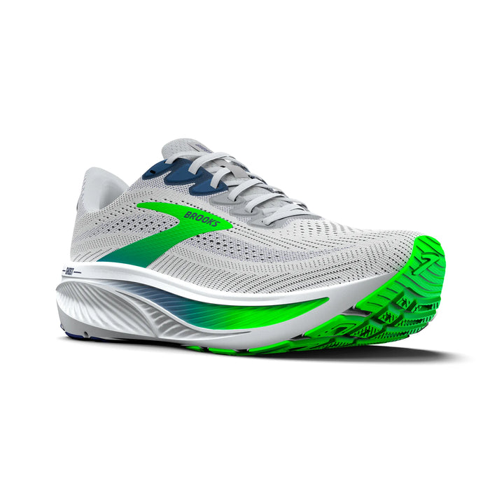Brooks Mens Ghost 17 - Oyster/Beacon Blue/Gecko - Neutral - SS26