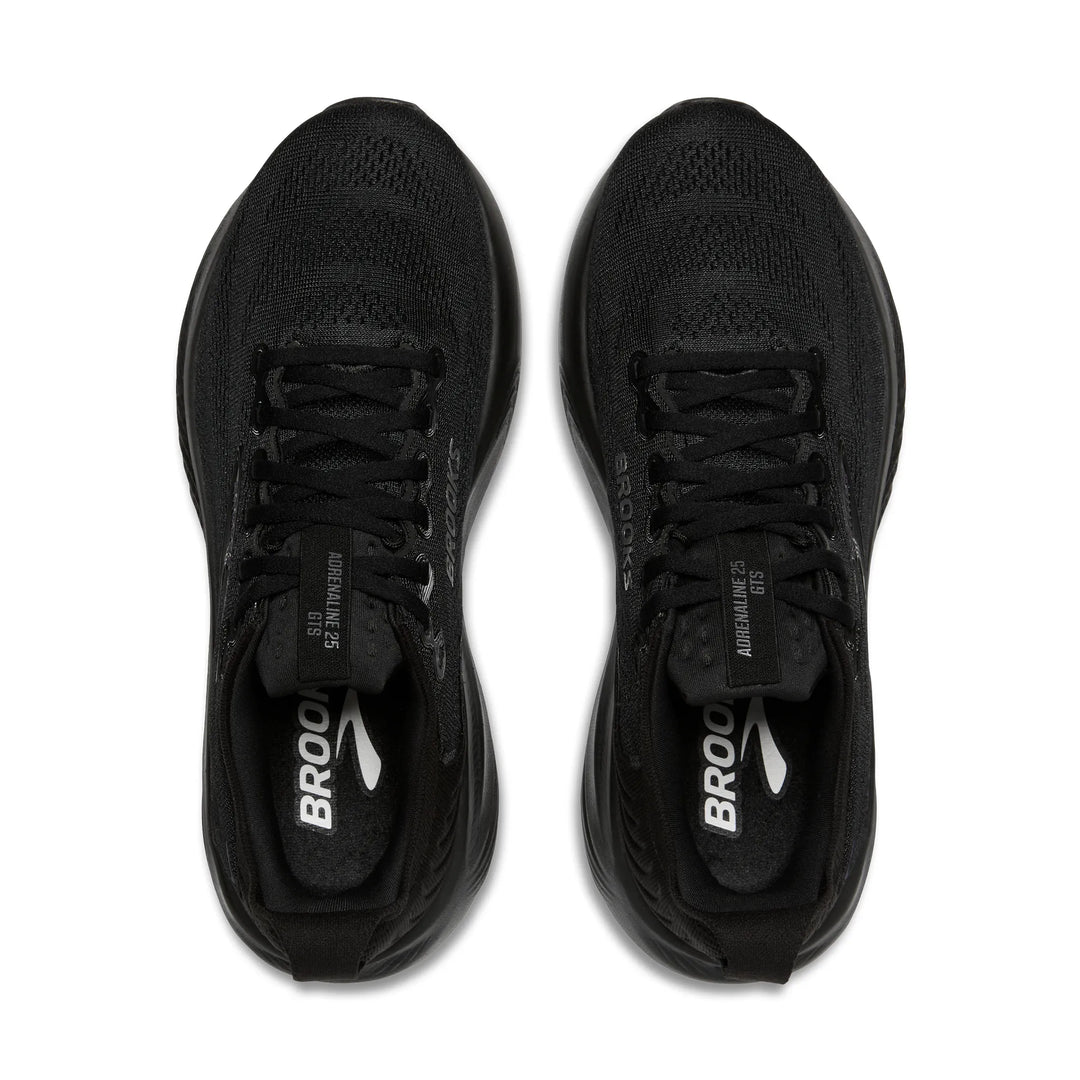 Brooks Herren Adrenaline GTS 25 – Extra breit – Schwarz/Schwarz/Ebenholz – Stabilität – SS26
