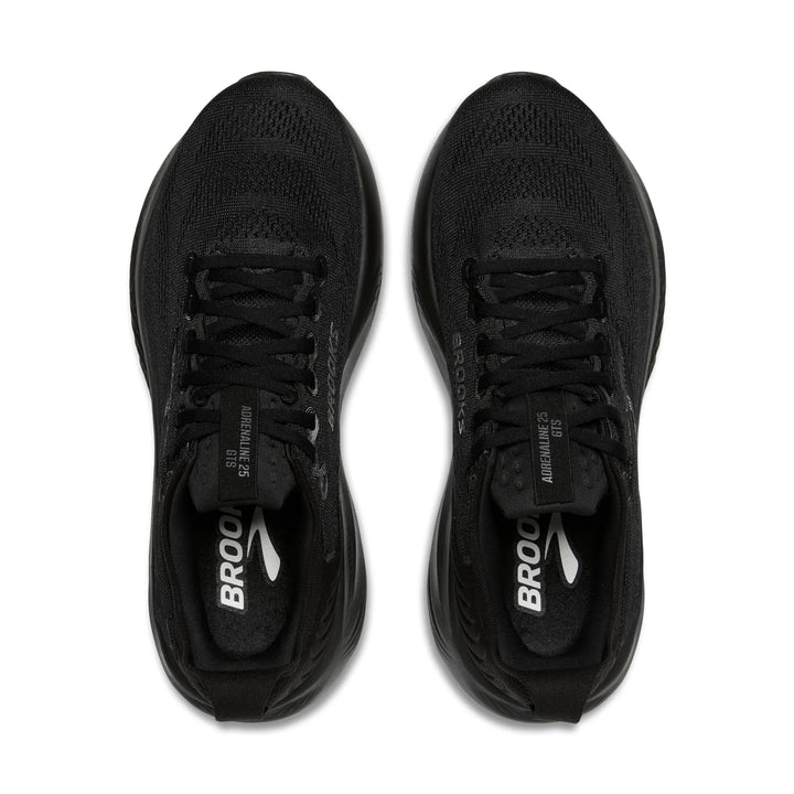 Brooks Herren Adrenaline GTS 25 – Extra breit – Schwarz/Schwarz/Ebenholz – Stabilität – SS26