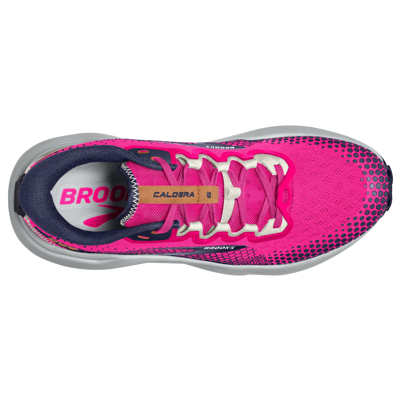 Brooks Womens Caldera 6 - Pink Glo/Peacoat/Marshmallow - Trail