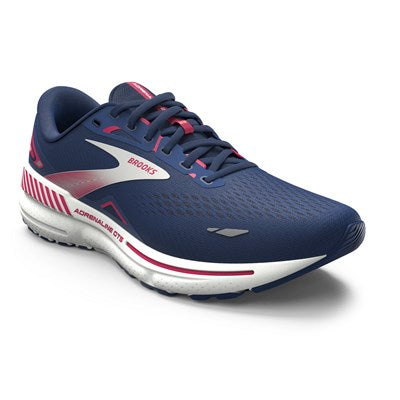 Brooks Womens Adrenaline GTS 23 - Blue/Raspberry/White - Stability